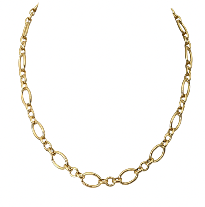 14K Gold Plated Chunky Necklace