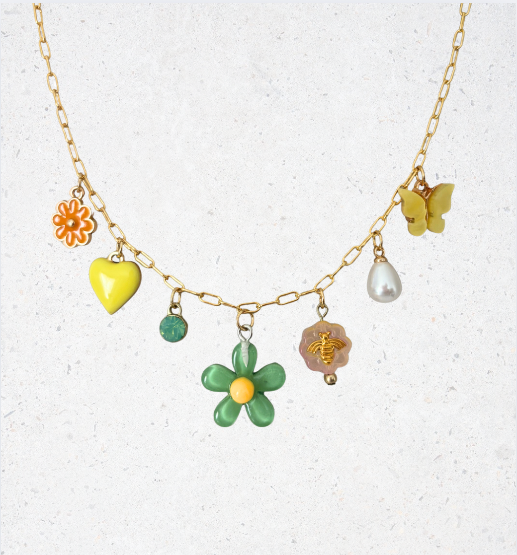 Daisy Daze - 18K Gold Plated Charm Necklace