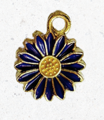 Enamel Daisy Charm 2