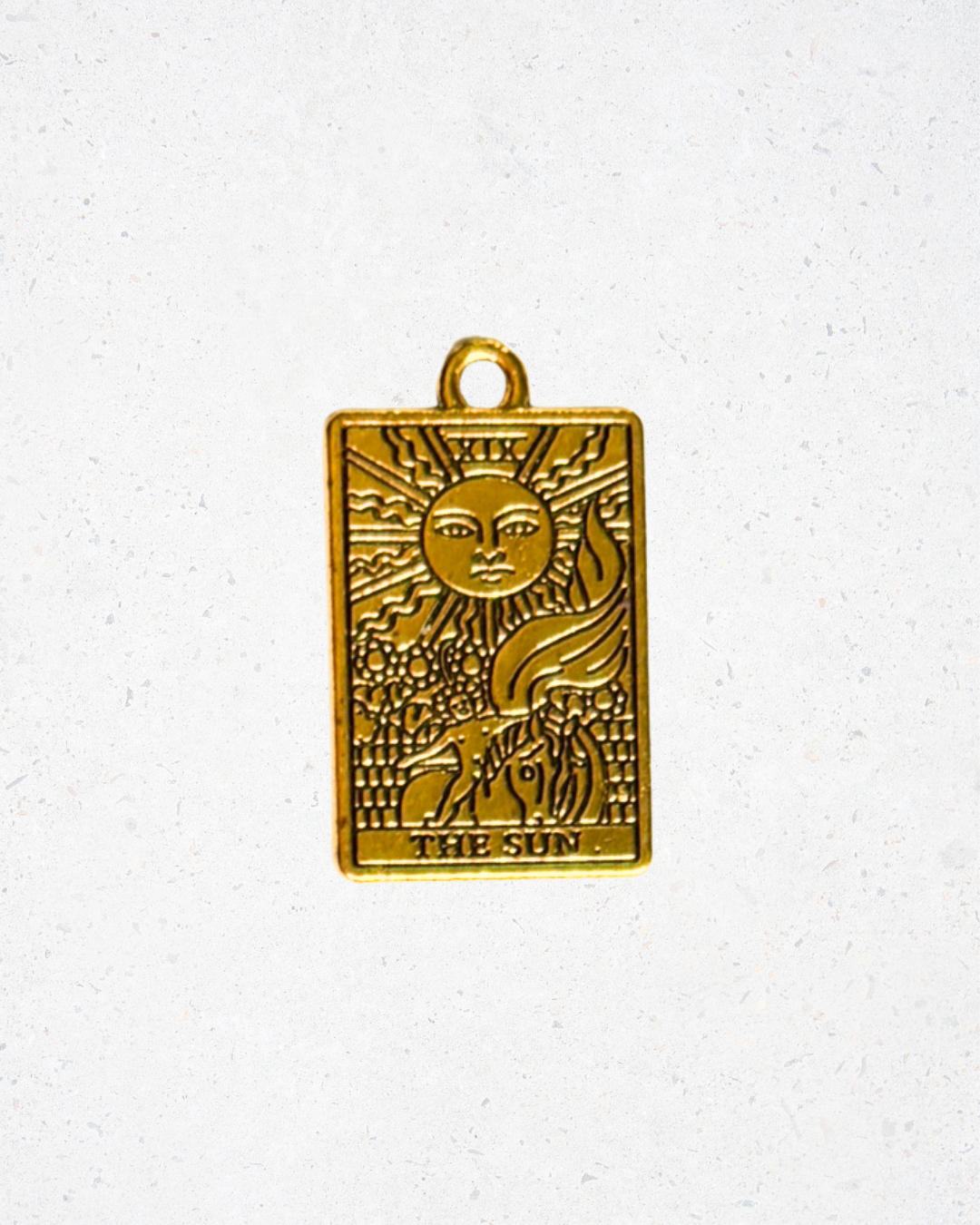 18K Gold Plated Stainless Steel Tarot Card Charm