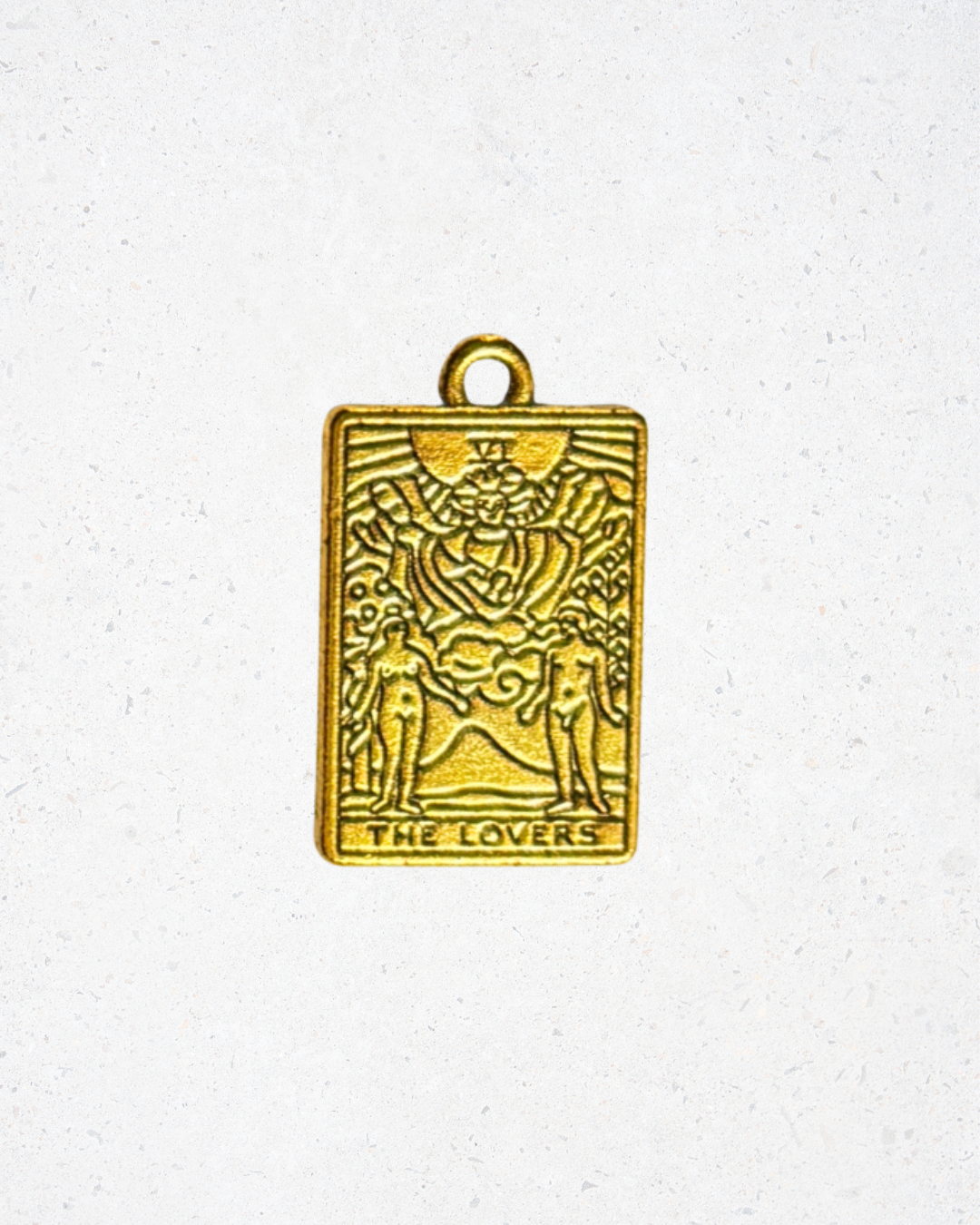 18K Gold Plated Stainless Steel Tarot Card Charm