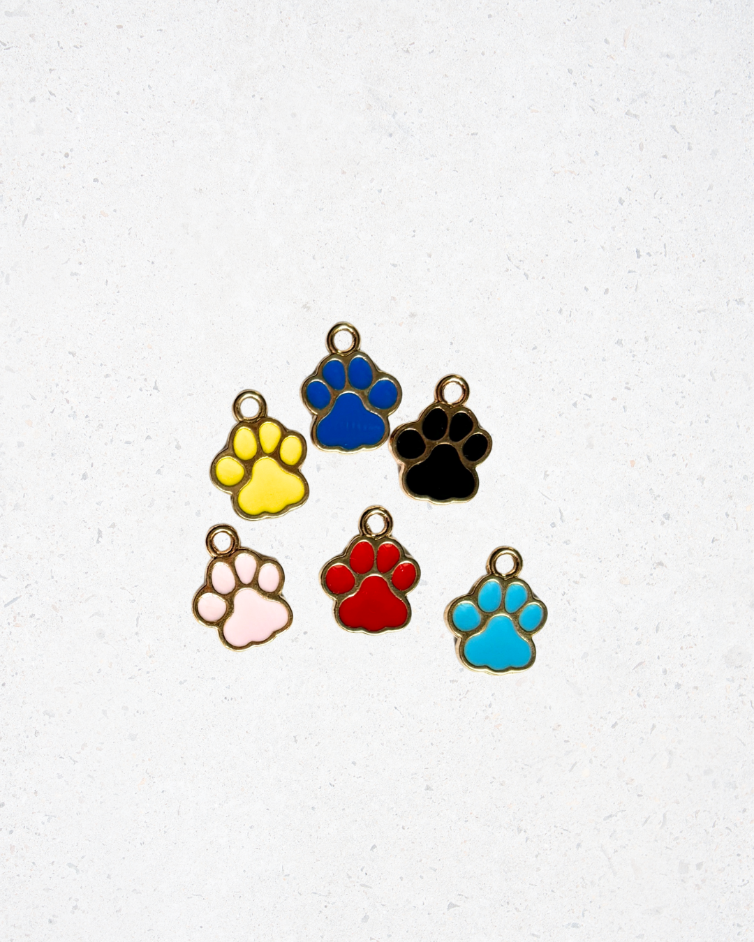 Enamel Paw Charm
