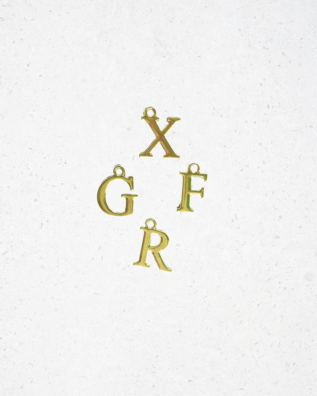Light Gold Serif Letters