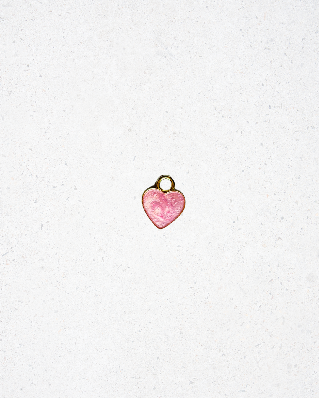 Dainty Pink Heart Charm