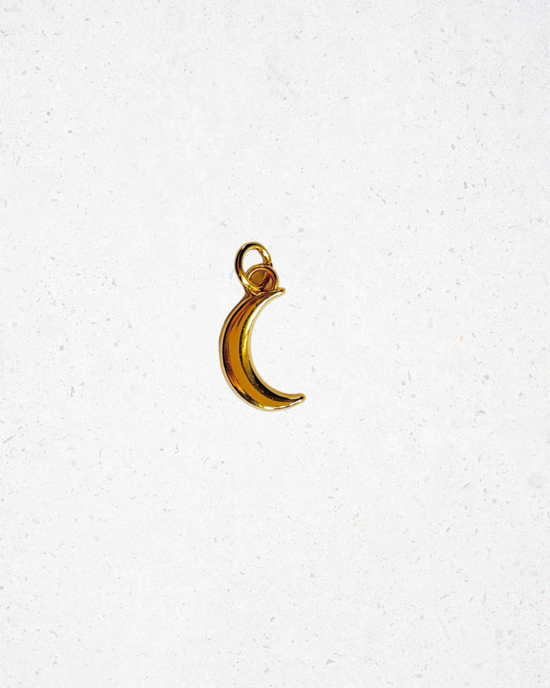14K Gold Plated Moon Charm