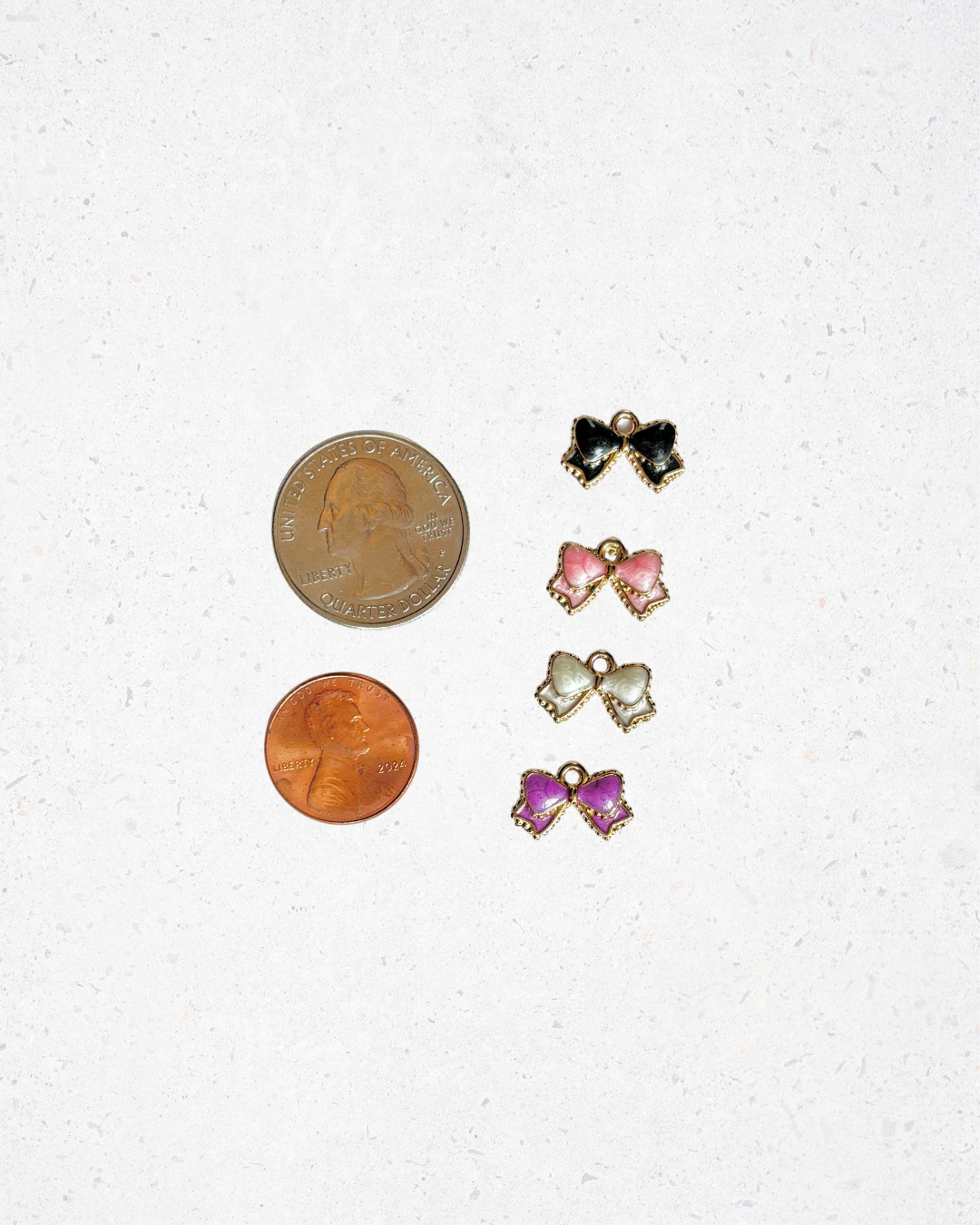 Enamel Dainty Bow Charm
