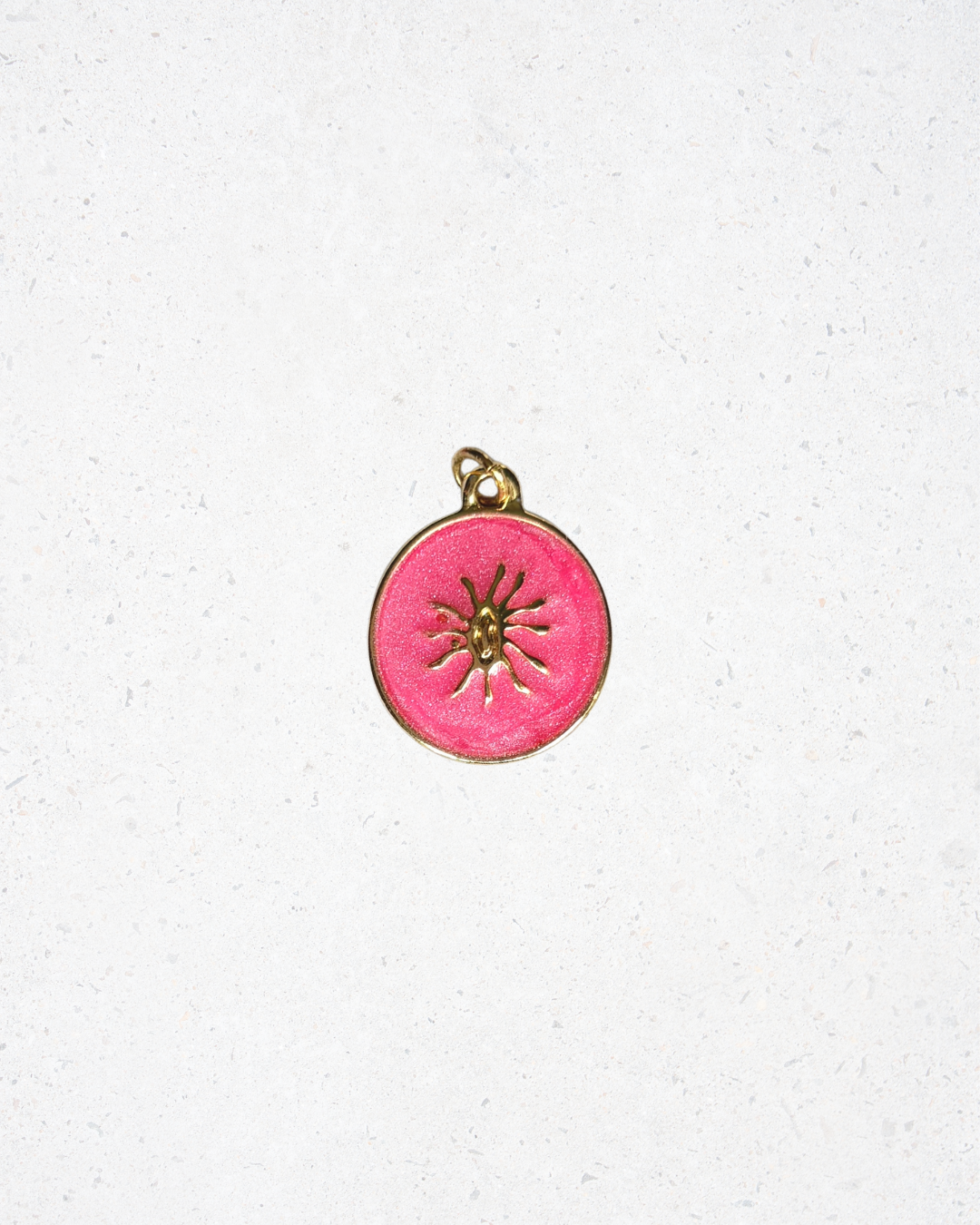 Pink Enamel Bloom Charm
