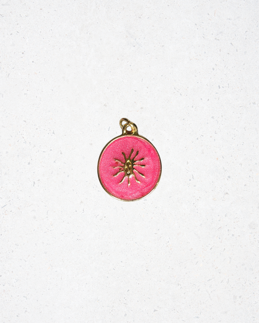 Pink Enamel Bloom Charm