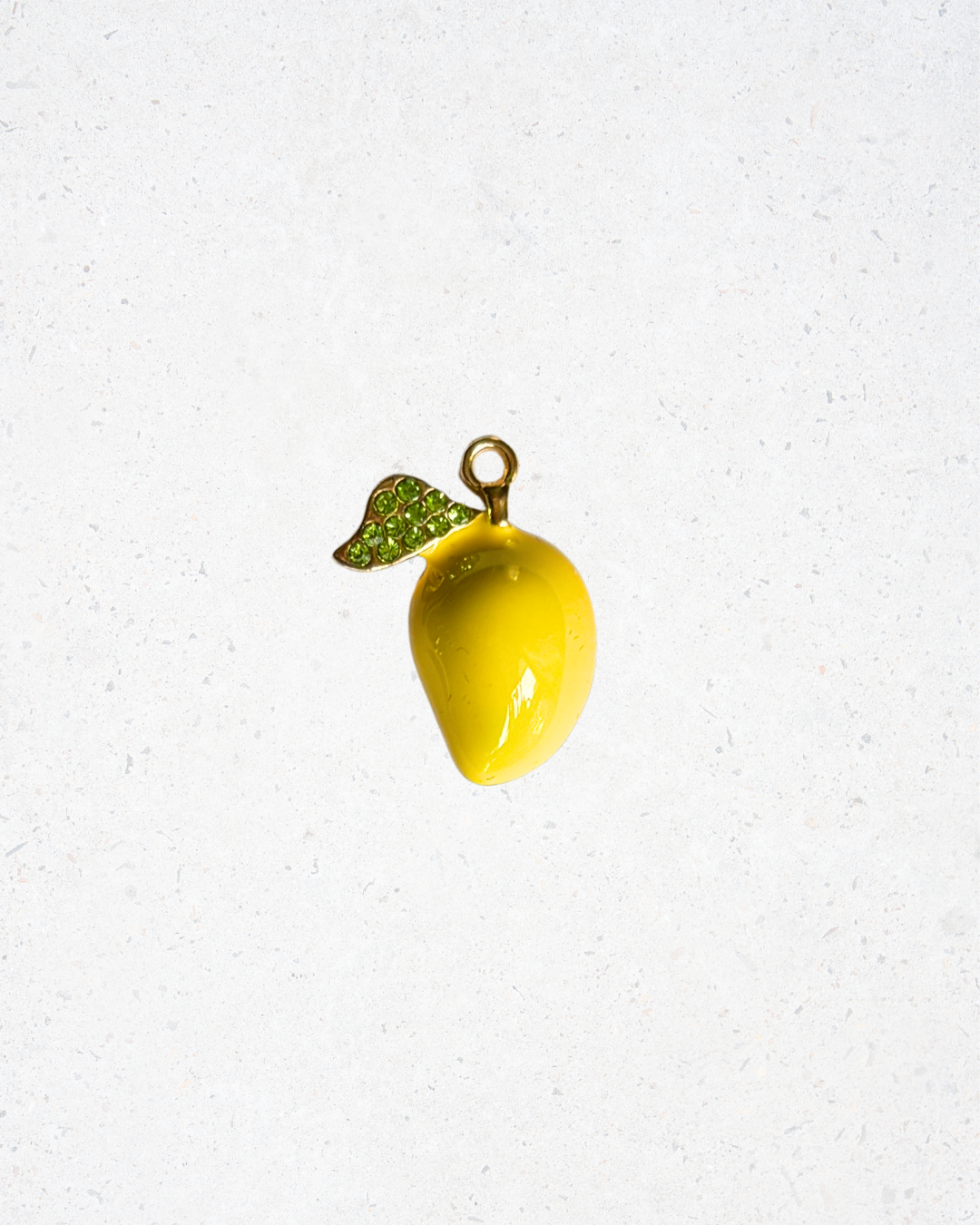 Lemon Charm with Gemstones
