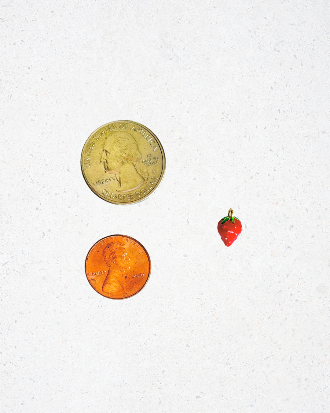 Small Strawberry Charm