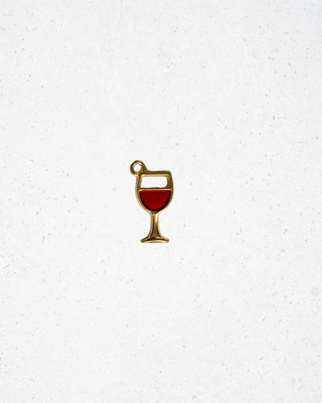 Red Wine Glass Charm