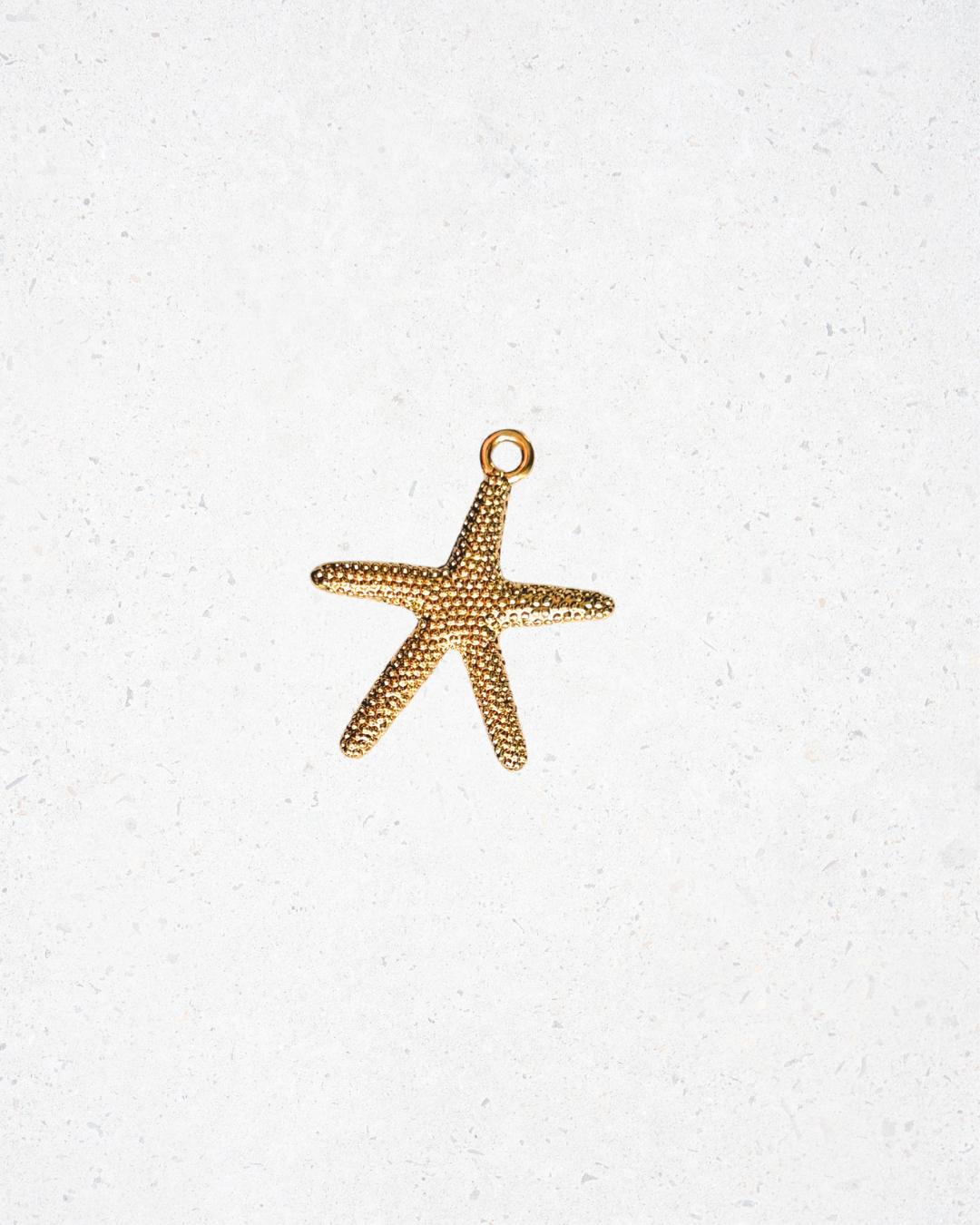 Gold Starfish Pendant Charm