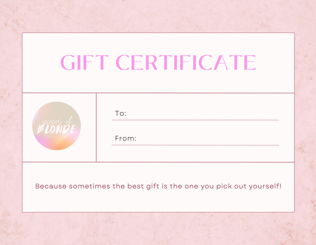 Pieces of Blonde Gift Card