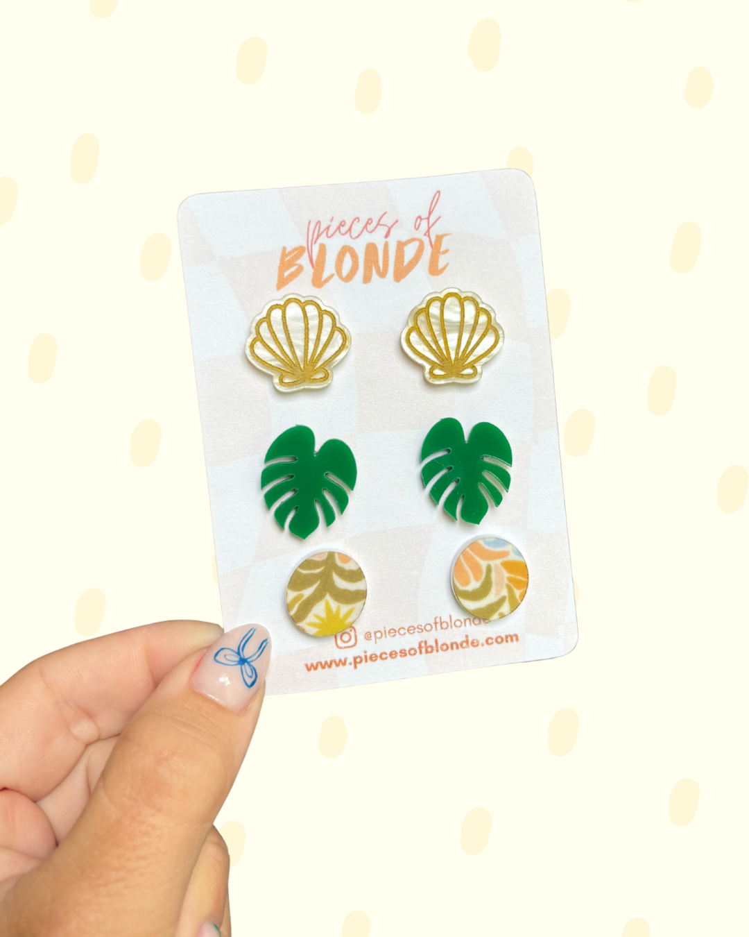Mini Tropics Stud Trio