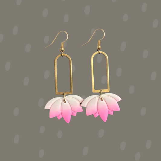 Ombre Lotus - Polymer Clay