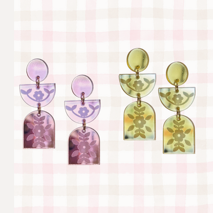 Golden Mirror Florals