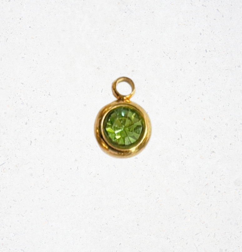 Gemstone Bezel Charm