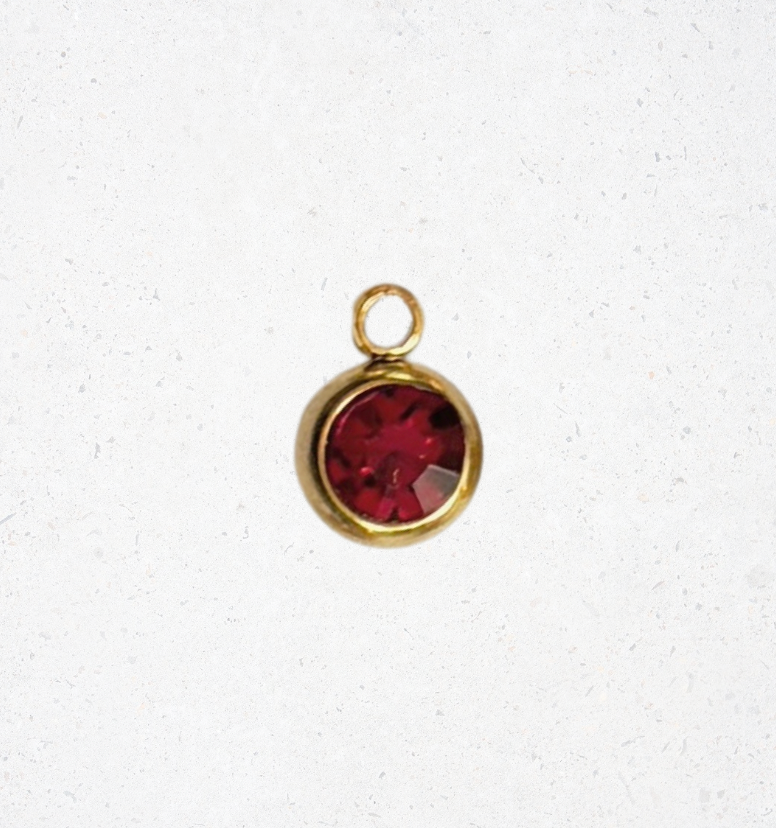 Gemstone Bezel Charm