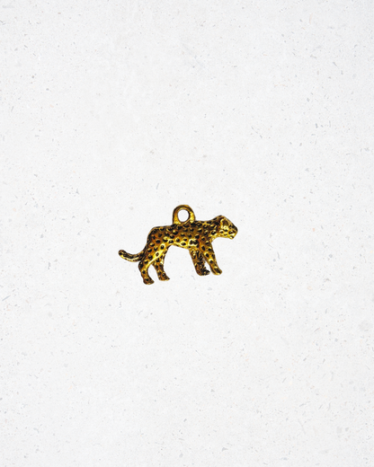 Brass Cheetah Charm