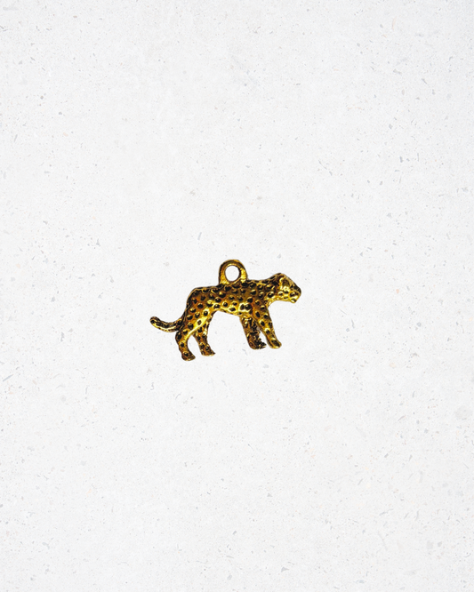 Brass Cheetah Charm