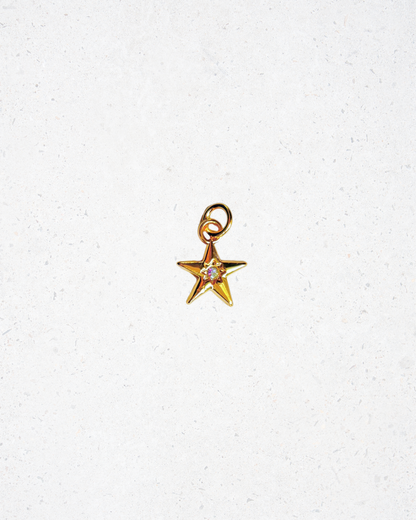 14K Gold Plated Star Charm