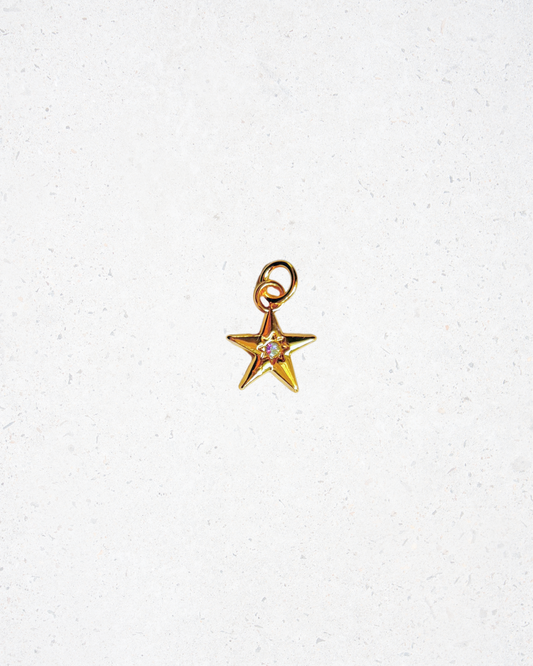 14K Gold Plated Star Charm