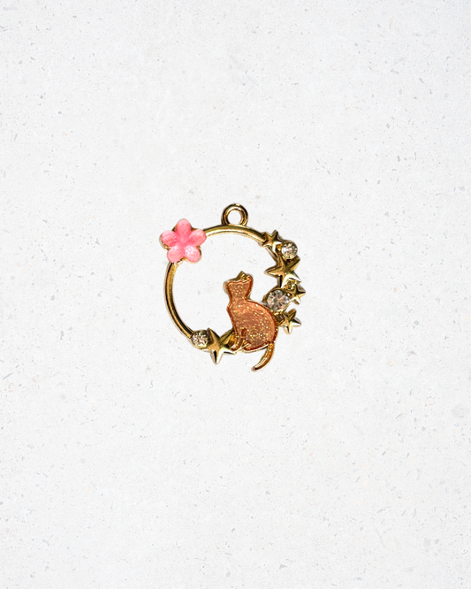 Cat on the Moon Pendant