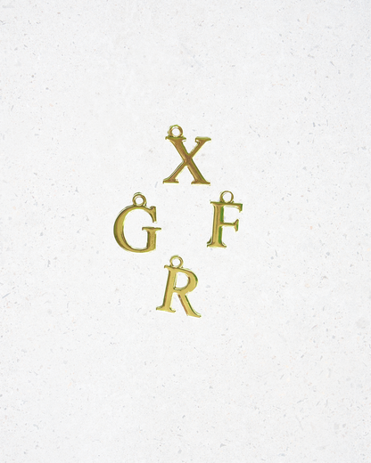 Light Gold Serif Letters