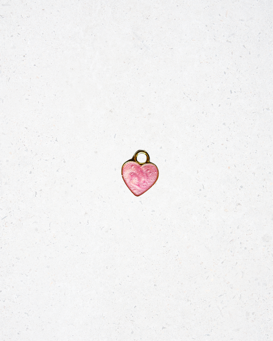 Dainty Pink Heart Charm
