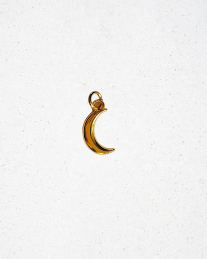 14K Gold Plated Moon Charm