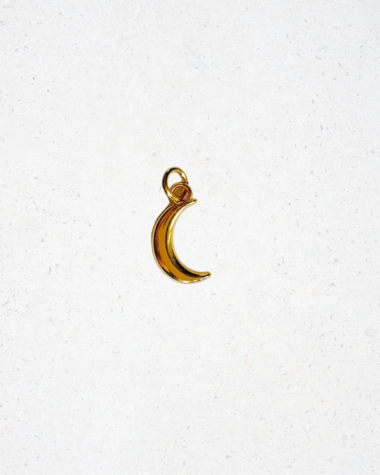 14K Gold Plated Moon Charm
