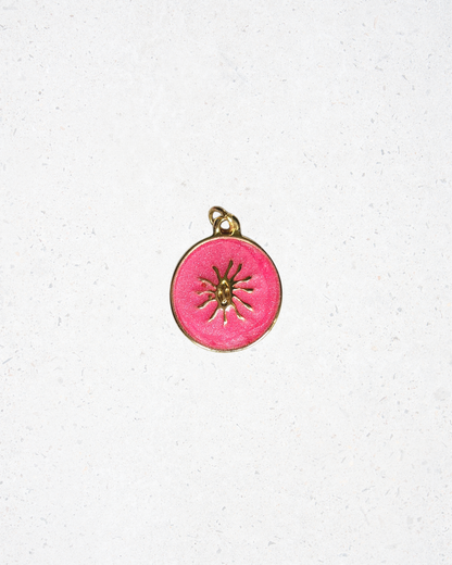 Pink Enamel Bloom Charm