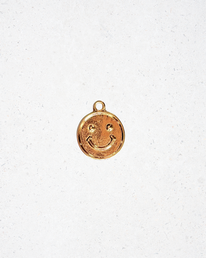Brass Smiley Charm