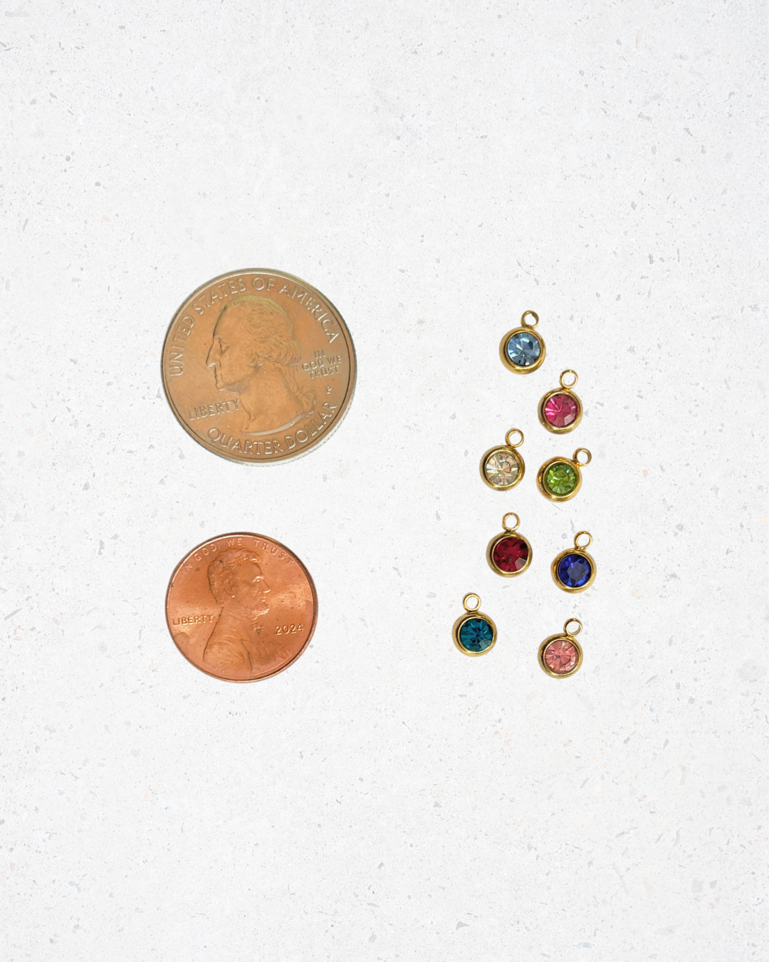 Gemstone Bezel Charm