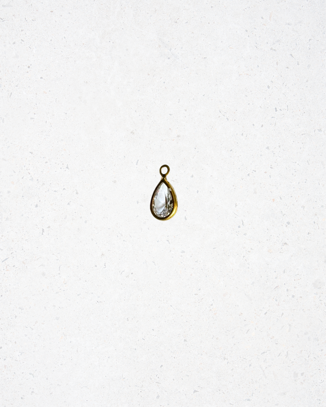 Teardrop Crystal Charm