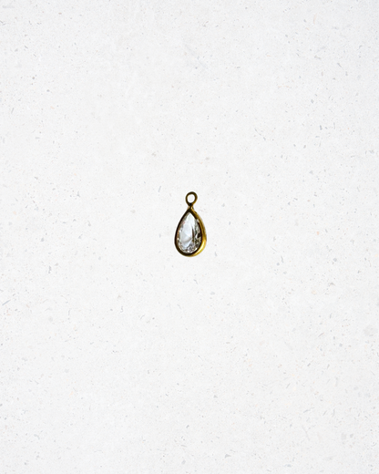 Teardrop Crystal Charm