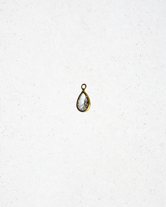 Teardrop Crystal Charm