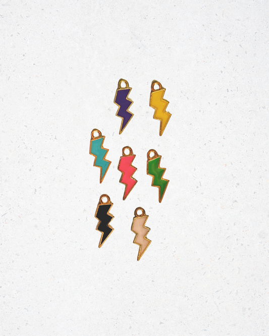 Lightning Bolt Enamel Charm