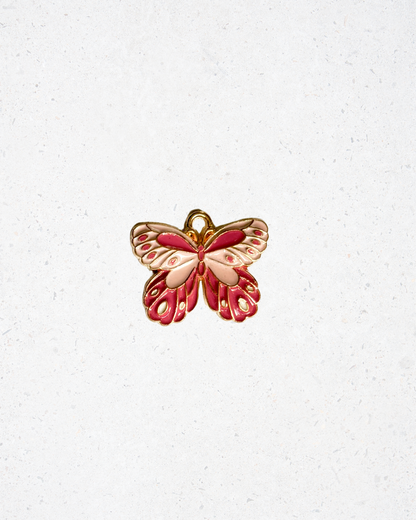 Large Butterfly Enamel Charm