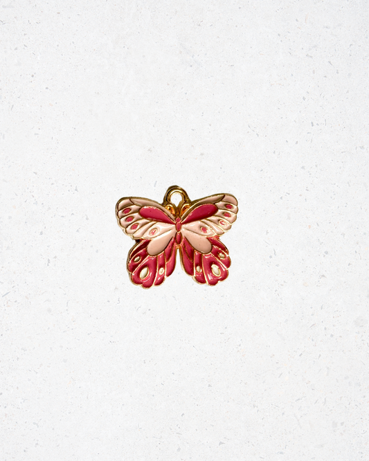 Large Butterfly Enamel Charm