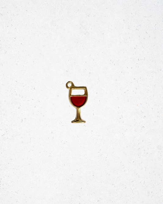 Red Wine Glass Charm